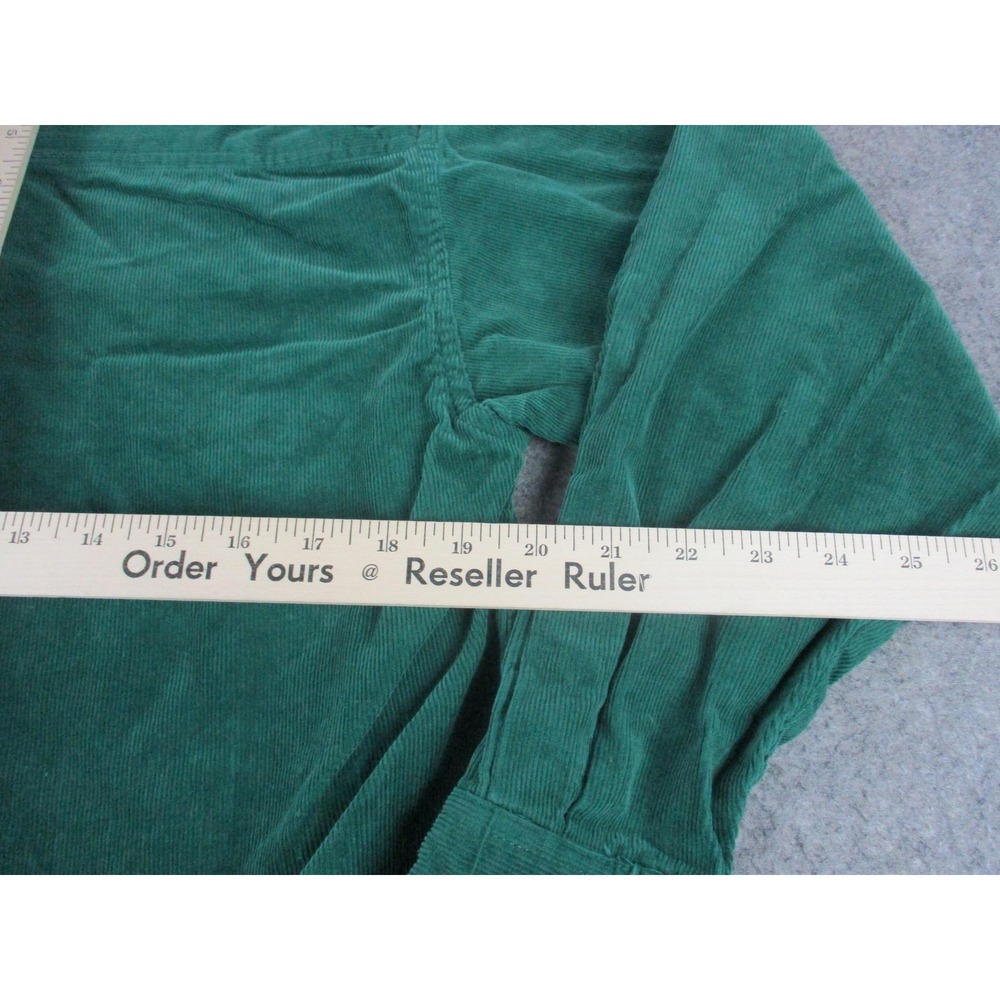 VINTAGE Rocky & Bullwinkle Shirt Mens Small Green Pocket Embroidery Corduroy VTG - Picture 6 of 8